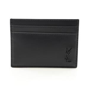 Saint Laurent Cassandra Card Wallet Leather Black